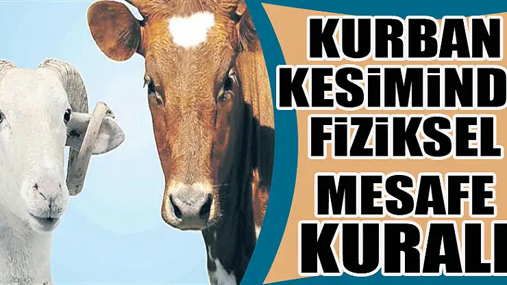 Kurban kesiminde fiziksel mesafe kuralı