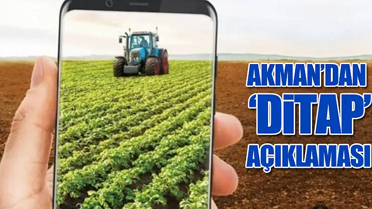 Akman'dan 'DİTAP' açıklaması