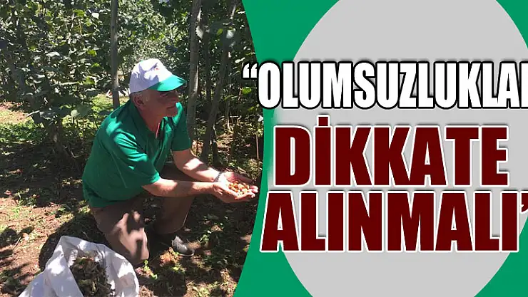 'OLUMSUZLUKLAR DİKKATE ALINMALI'