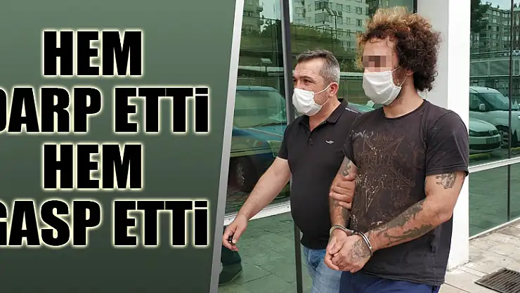 Güvenlik görevlisini darp ederek cüzdanını gasp etti