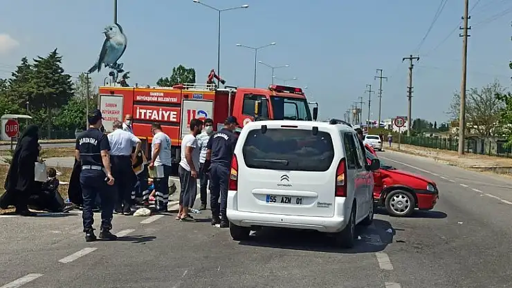 Samsun'da trafik kazası: 8 yaralı   