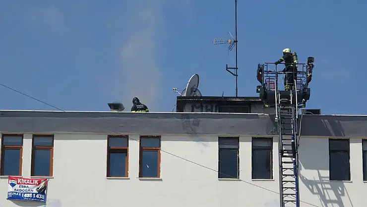 Samsun'da baca yangını korkuttu