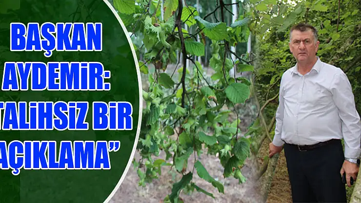 Başkan Aydemir:  'Talihsiz Bir Açıklama'