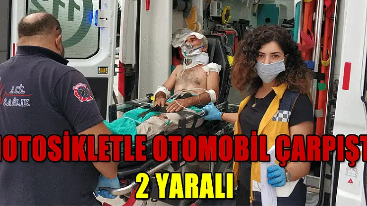 Samsun'da motosikletle otomobil çarpıştı: 2 yaralı