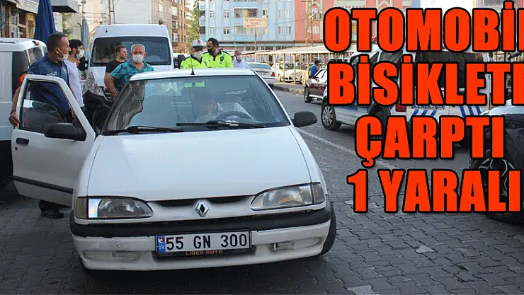 Otomobil bisiklete çarptı: 1 yaralı