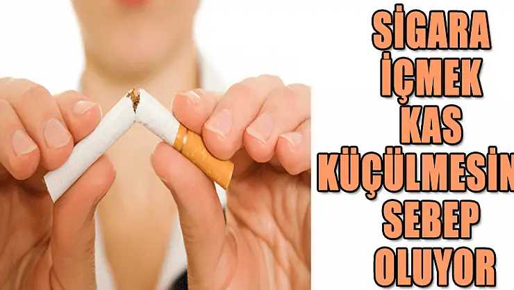 'Sigara içmek kas küçülmesine de sebep oluyor'