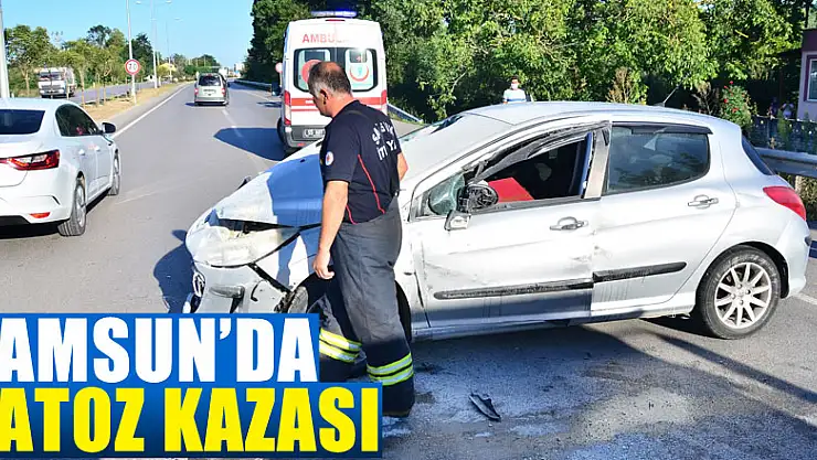 Samsun'da patoz kazası: 1 yaralı