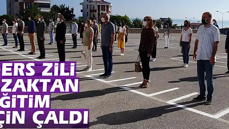 Samsun'da ders zili uzaktan eğitim için çaldı