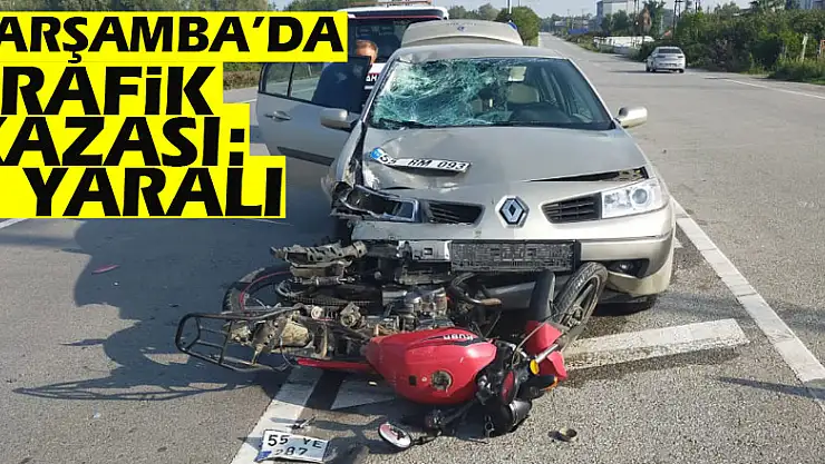 Çarşamba'da Trafik Kazası: 2 yaralı