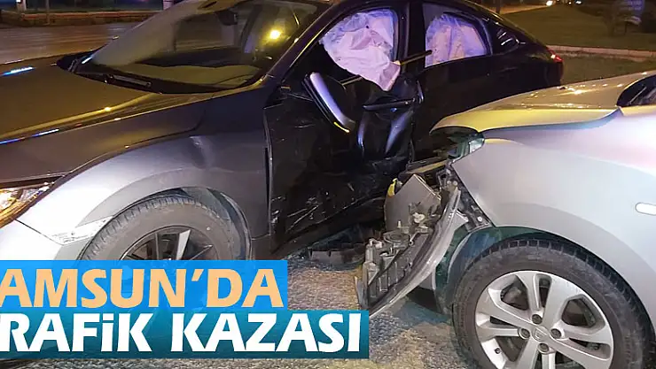 Samsun'da trafik kazası: 2 yaralı