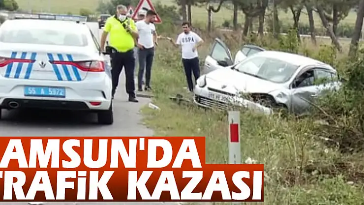 Samsun'da trafik kazası: 2 yaralı