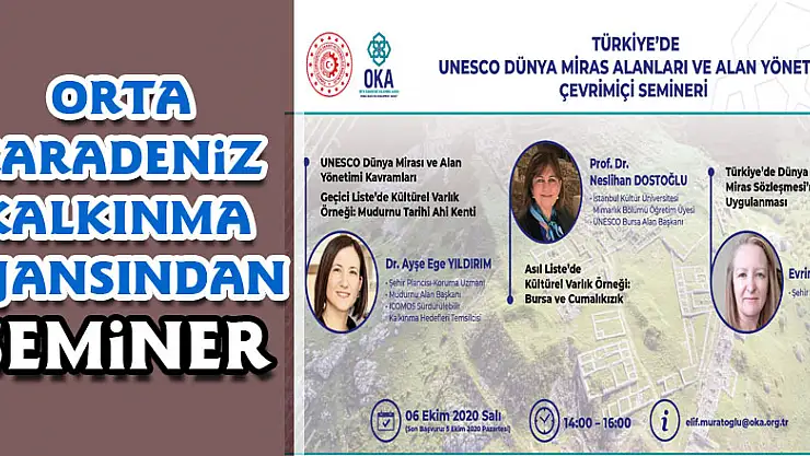 OKA'dan 'Türkiye'de UNESCO Dünya Miras Alanları ve Alan Yönetimi' semineri