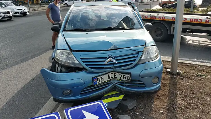 Samsun'da trafik kazası: 1 yaralı