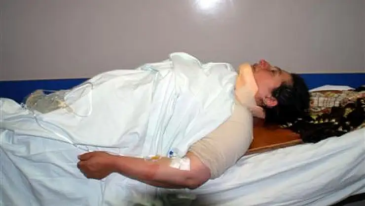 Vişne ağacından düşen kadın yaralandı