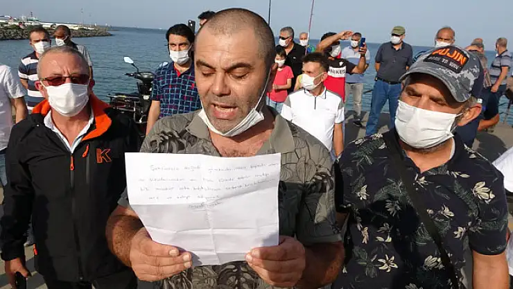 Amatör olta balıkçılarından eylem