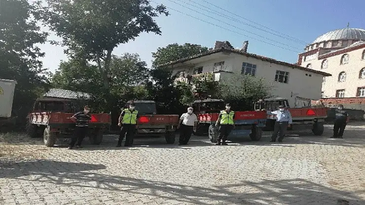 Jandarma'dan tarımsal zirai araç ve traktör denetimi