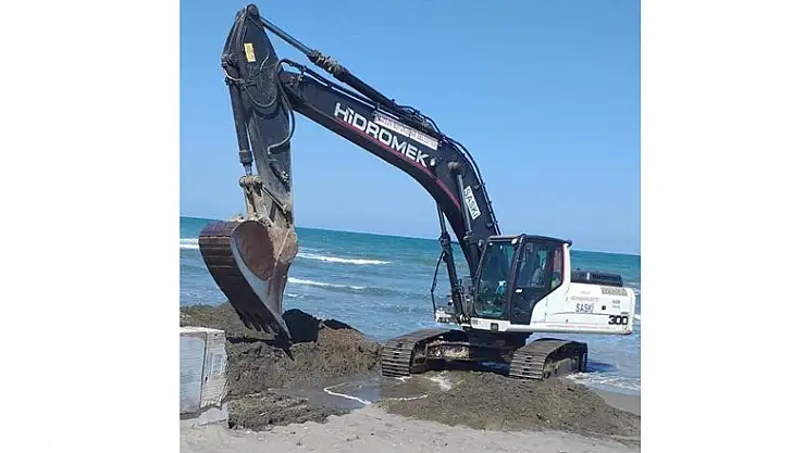 Samsun'da dere yatakları temizleniyor