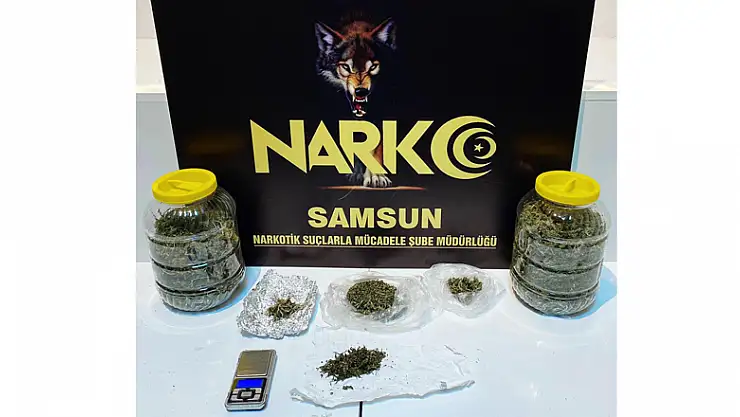 Samsun'da 2 kişi araç içinde uyuşturucuyla yakalandı