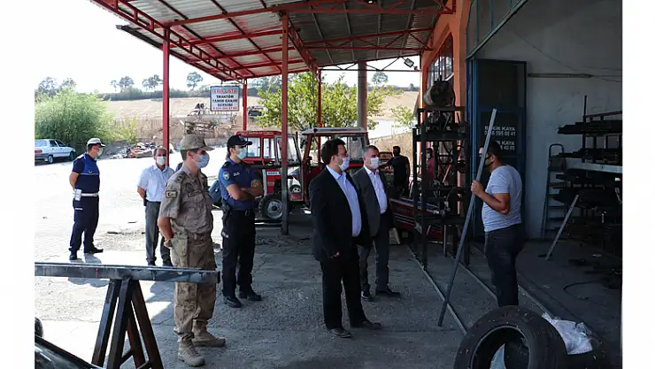 Havza'da maske denetimi