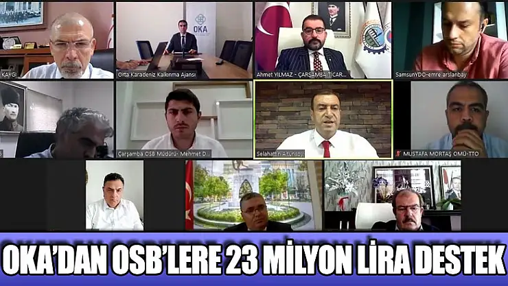 OKA'dan OSB'lere 23 milyon lira destek