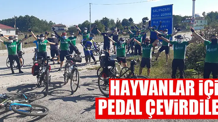 HAYVANLAR İÇİN PEDAL ÇEVİRDİLER