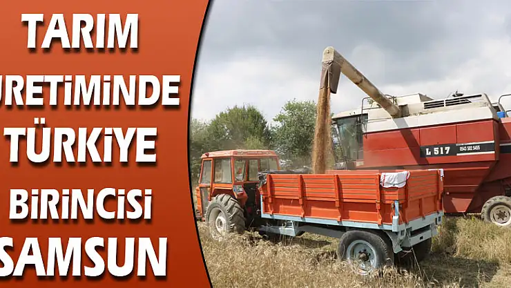 Samsun yerli ve milli tarım üretiminde Türkiye birincisi