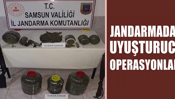 Jandarmadan uyuşturucu operasyonları
