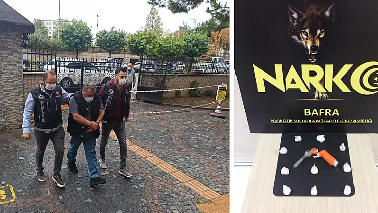 Bafra'da uyuşturucu madde ele geçirildi: 1 gözaltı