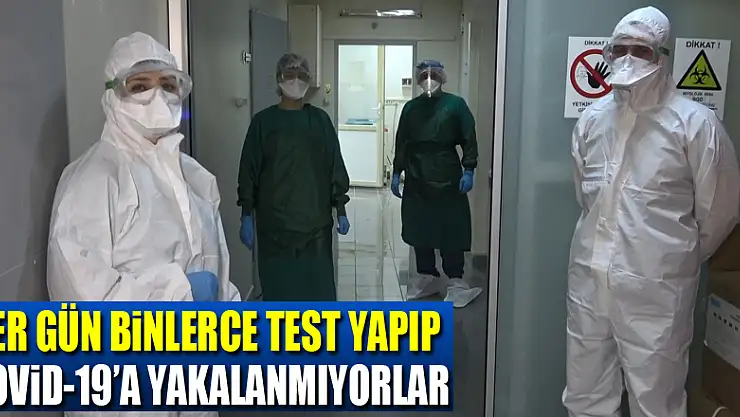 Her gün binlerce test yapıp Kovid-19'a yakalanmıyorlar