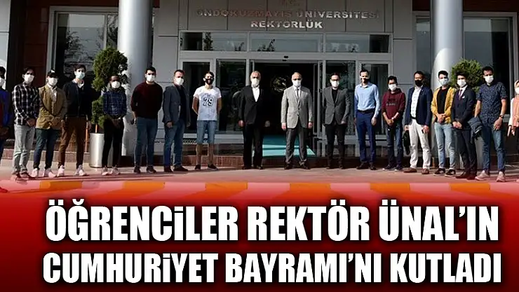 Uluslararası öğrenciler Rektör Ünal'ın Cumhuriyet Bayramı'nı kutladı