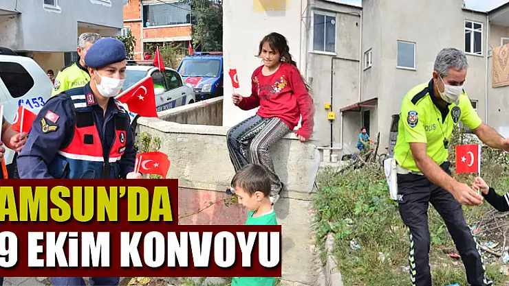 Samsun'da 29 Ekim konvoyu