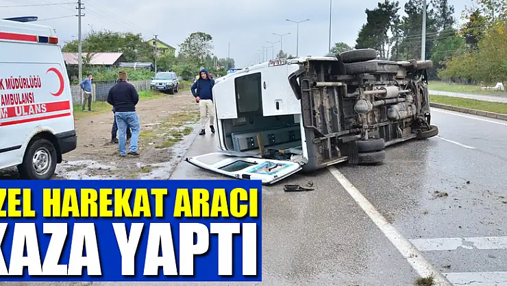 Özel harekat aracı kaza yaptı: 2 yaralı