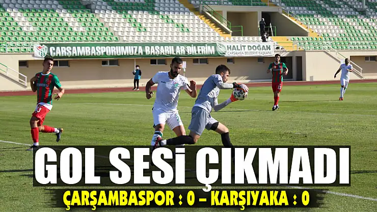 Gol sesi çıkmadı