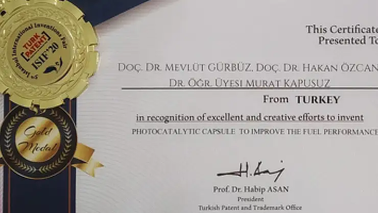 Yüzde 10 yakıt ekonomisi sağlayan cihaza altın madalya