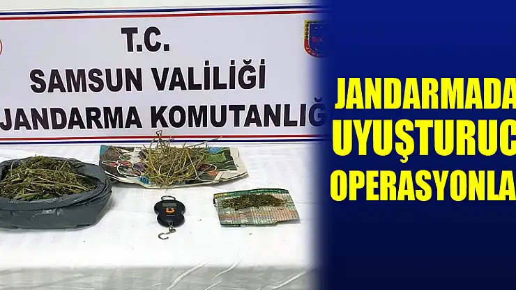 Jandarmadan uyuşturucu operasyonları