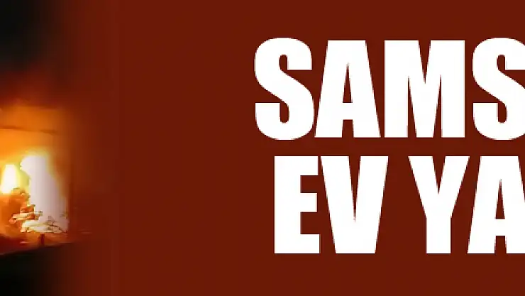 Samsun'da ev yangını