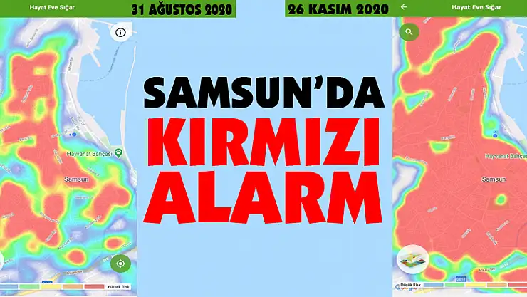 Samsun'da 'kırmızı' alarm