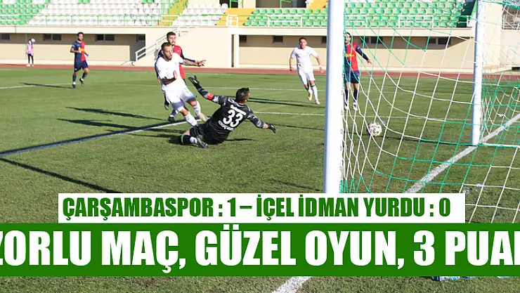 Zorlu Maç, Güzel Oyun, 3 Puan