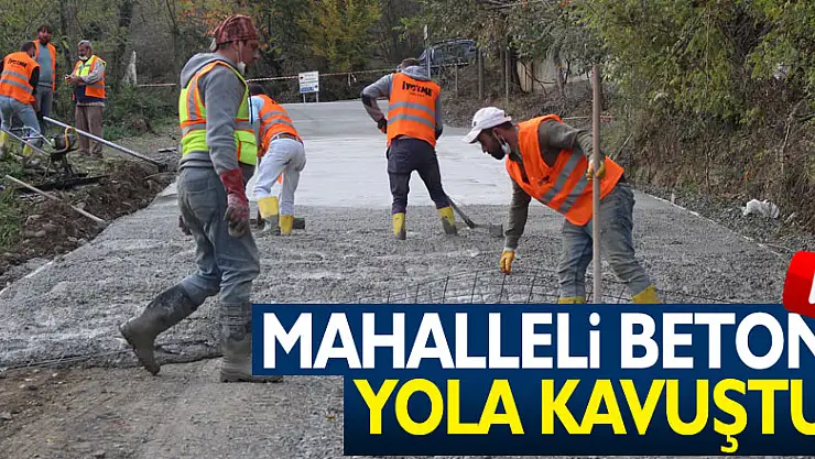 KABACEVİZ MAHALLESİ BETON YOLA KAVUŞTU