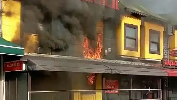 Samsun'da lokantada yangını çıktı