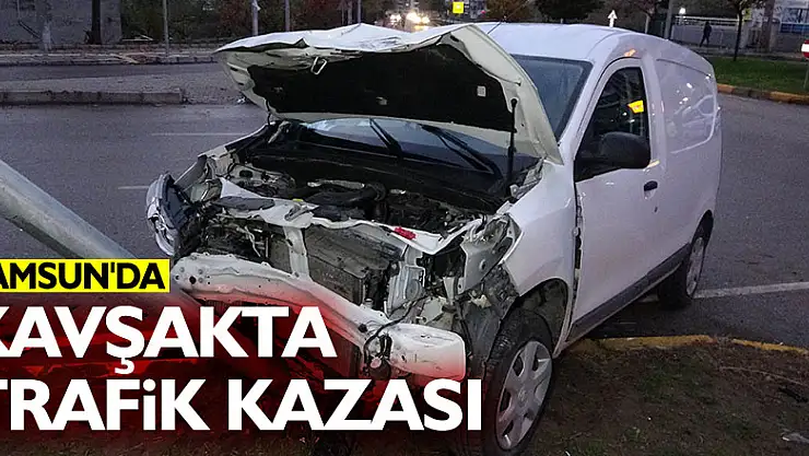 Samsun'da kavşakta trafik kazası: 3 yaralı