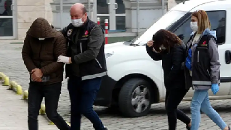 Samsun'da karı-koca uyuşturucu ticaretinden gözaltına alındı