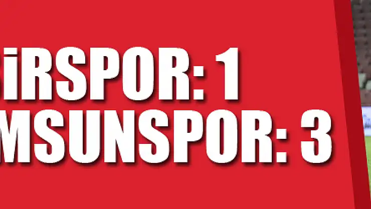 TFF 1. Lig: Balıkesirspor: 1 - Yılport Samsunspor: 3