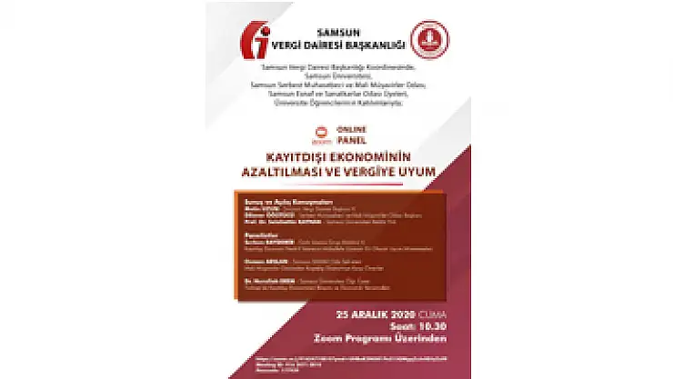 Samsun'da 'Kayıt Dışı Ekonominin Azaltılması ve Vergiye Uyum' paneli