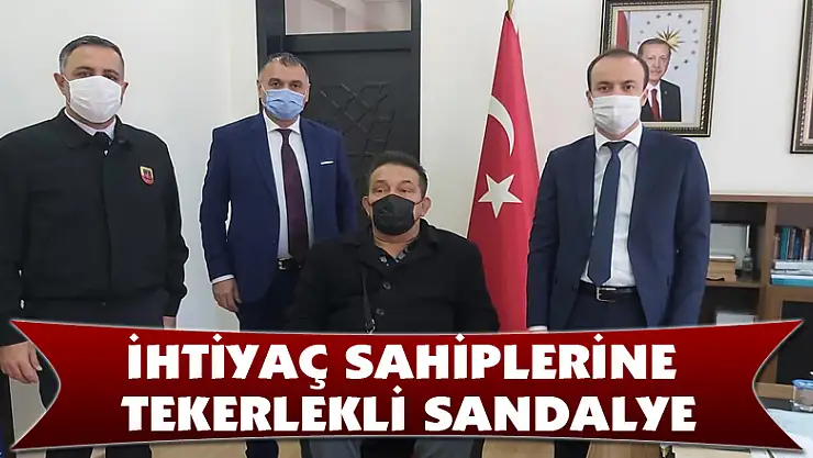 İHTİYAÇ SAHİPLERİNE TEKERLEKLİ SANDALYE