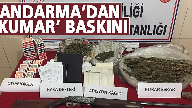 Jandarma'dan 'kumar' baskını