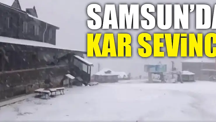 Samsun'da kar sevinci