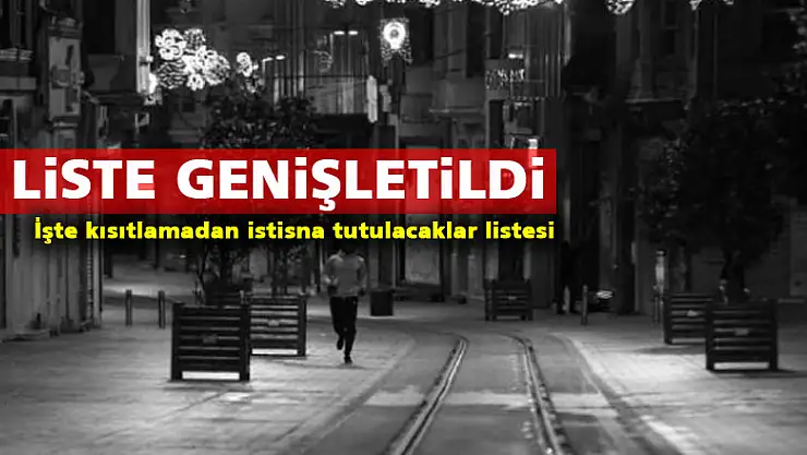 Samsun'da kısıtlamadan istisna tutulacaklar listesi genişledi 