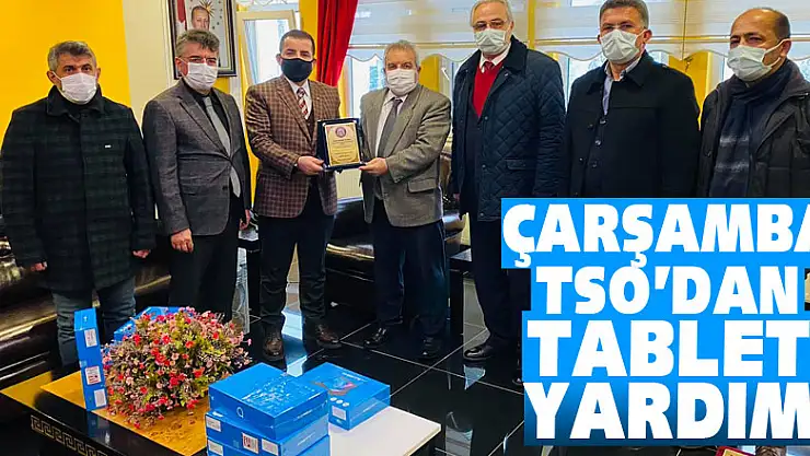 Çarşamba TSO'dan Tablet Yardımı