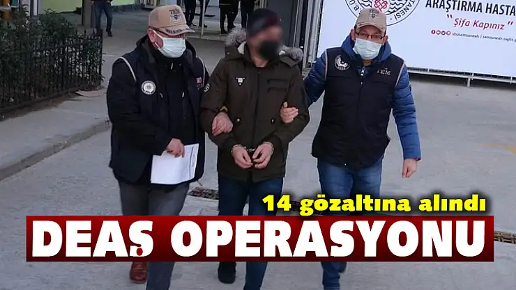 Samsun'da DEAŞ operasyonu: 14 yabancı uyruklu gözaltına alındı